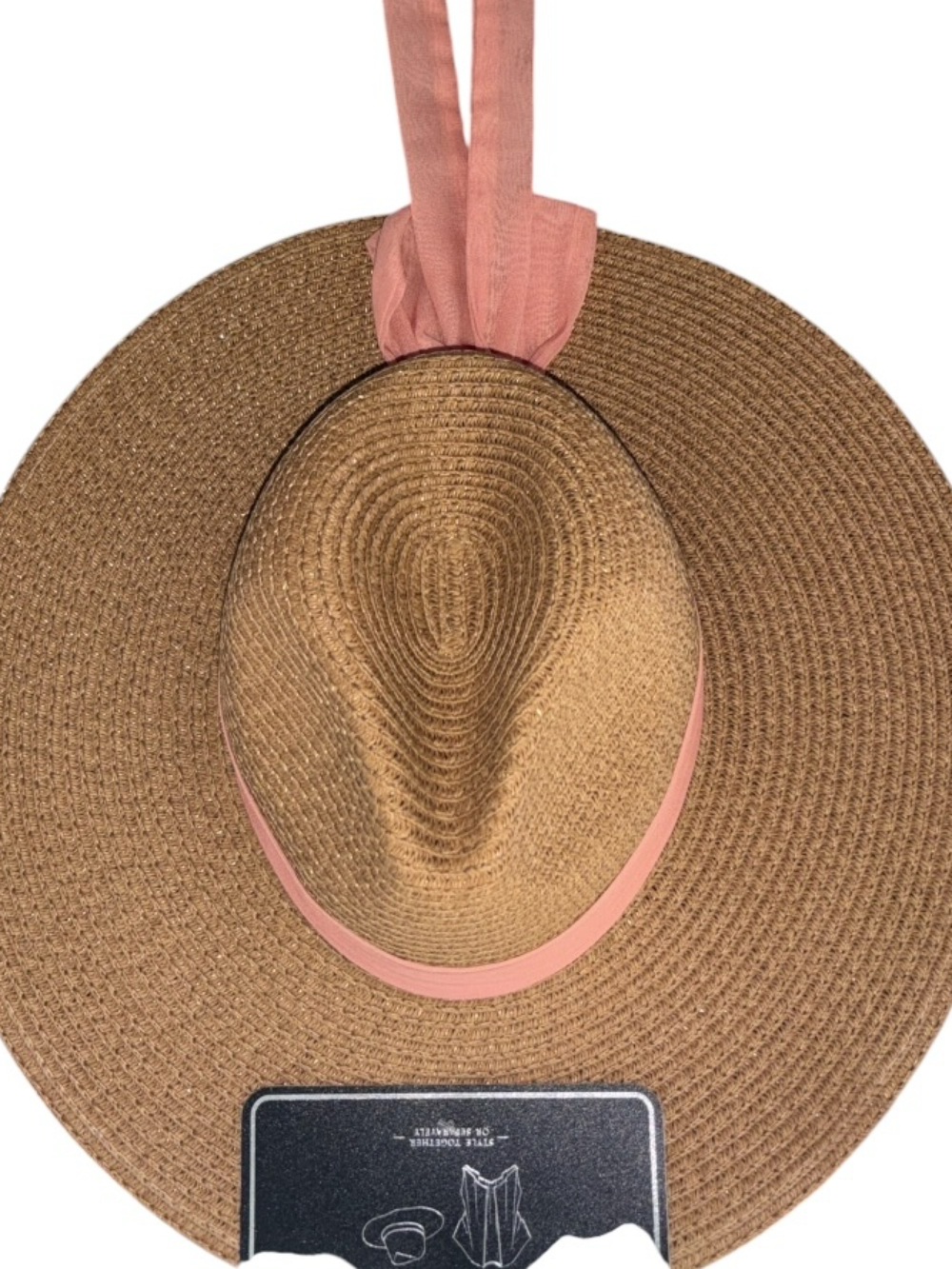 Vince Camuto Ruana w/Panama Hat & matching Kimono, NWT, Color:Coral - Picture 5 of 7